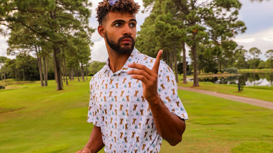 Cowabunga Golf - Limited Edition Performance Golf Polo - Golf Polos with Style